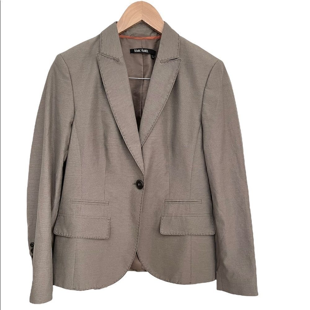 Marc Aurel Blazer, Taupe one button